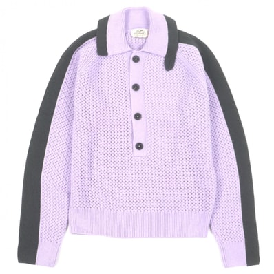 未使用品 エルメス セーター パープル メンズ M