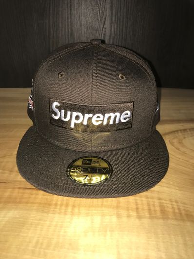 Supreme No Comp Box Logo New Era "Brown"