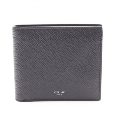 セリーヌ CELINE バイフォールドウォレット 二つ折り財布 財布 レザー メンズ ブラック系 10C873BEN 【中古】
