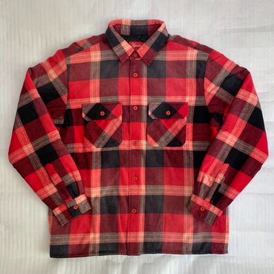Supreme Quilted Flannel Shirt "Red"
