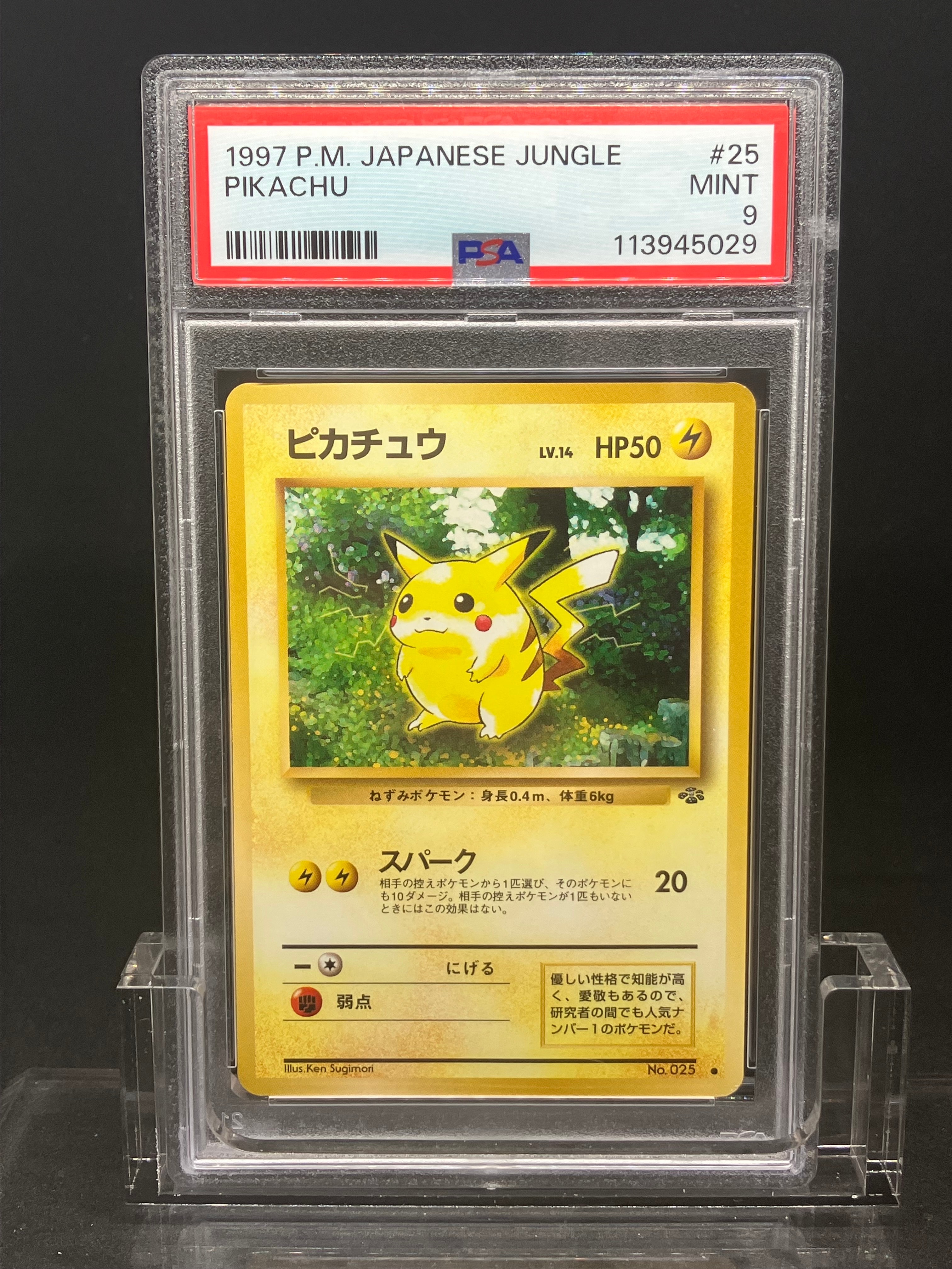 ピカチュウ ● : 旧裏 [PMCG2 No.025](拡張パック「ポケモンジャングル」)