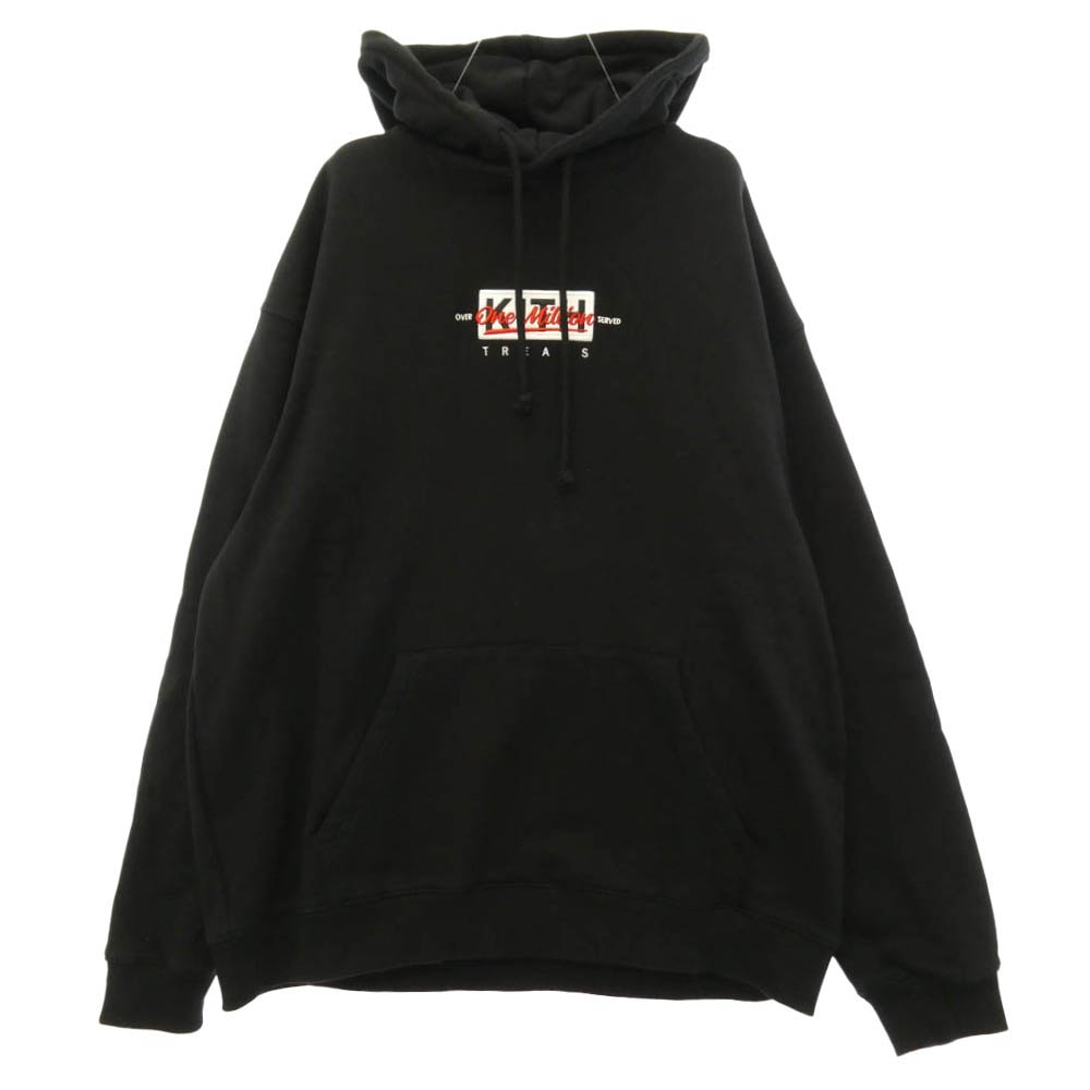 KITH キス KHT030071 Treats Million Hoodie トリーツ ワンミリオン ロゴ刺繍 プルオーバー パーカー フーディー ブラック系 XL【中古】