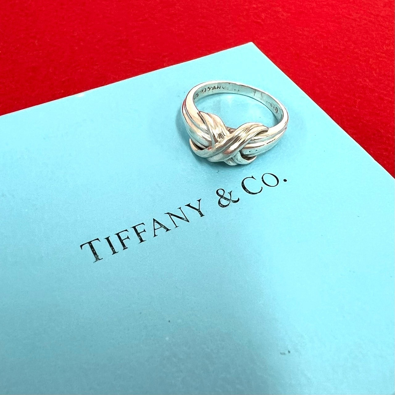 TIFFANY&Co. ティファニー シグネチャー クロス リング シルバー925 リング・指輪 13号 シルバー
 558-6