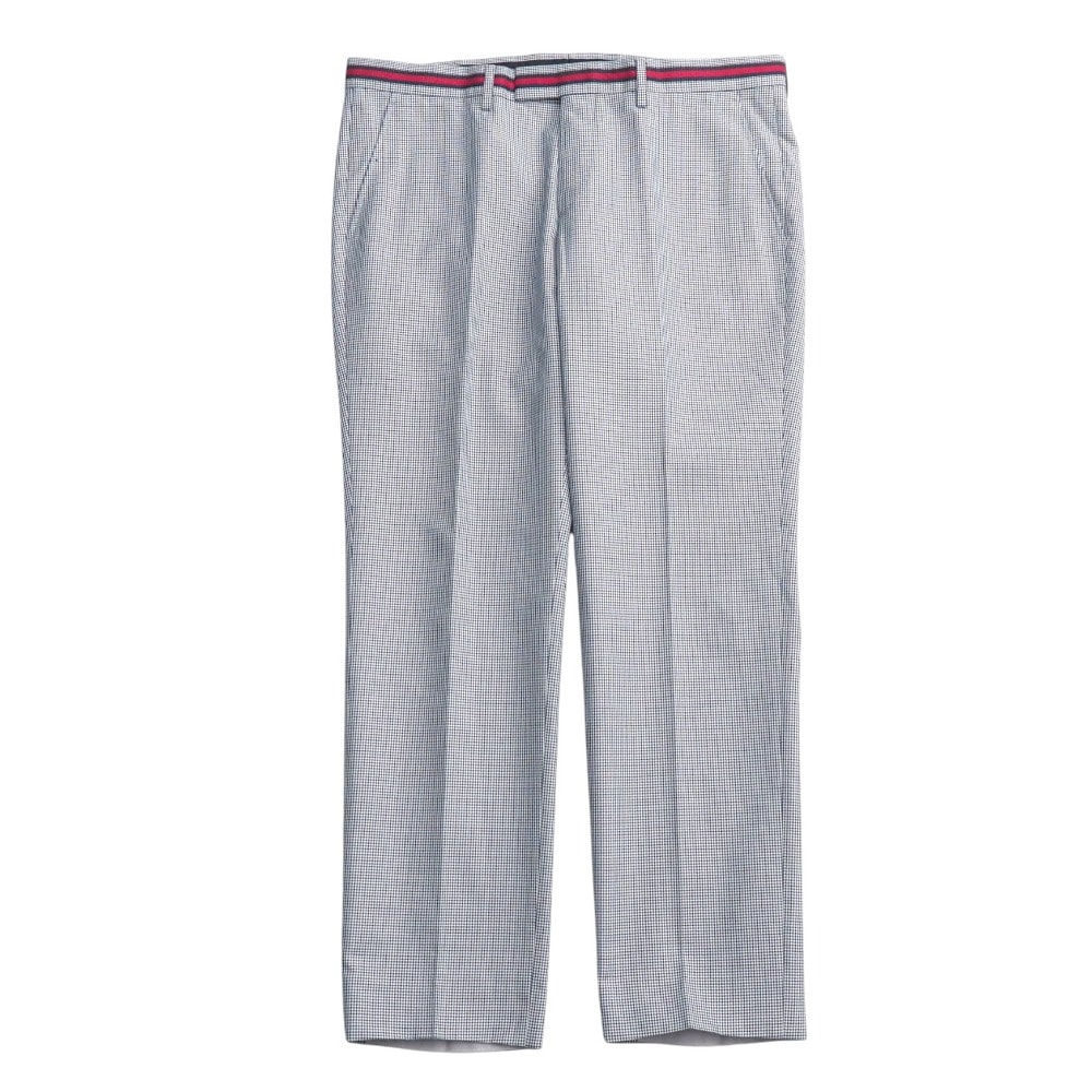 GUCCI グッチ パンツ サイズ52R ウェブライン 千鳥格子 ハウンドトゥース イタリア製 ブランド古着【中古】20251107/RA6558