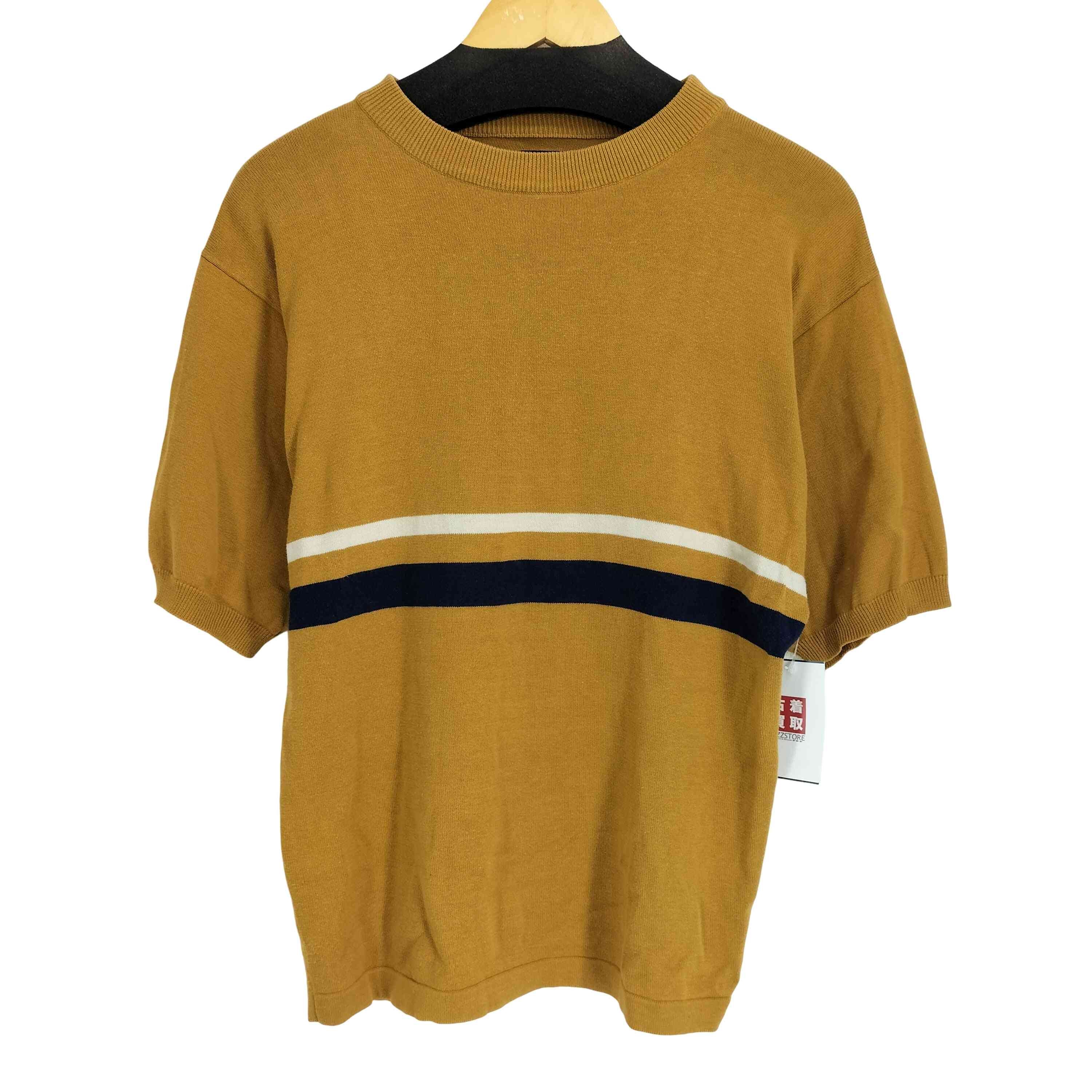 ボーダー ニット S/S Tシャツ【1143877757192】