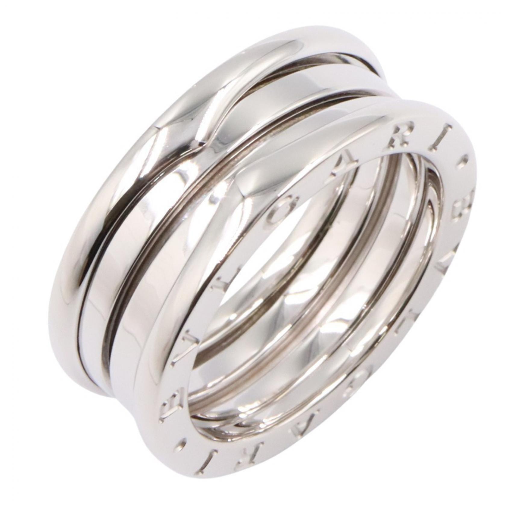 ブルガリ BVLGARI B-zero1 ビーゼロワン リング 3バンド リング・指輪 ジュエリー K18WG(ホワイトゴールド) メンズ レディース シルバー系 【中古】