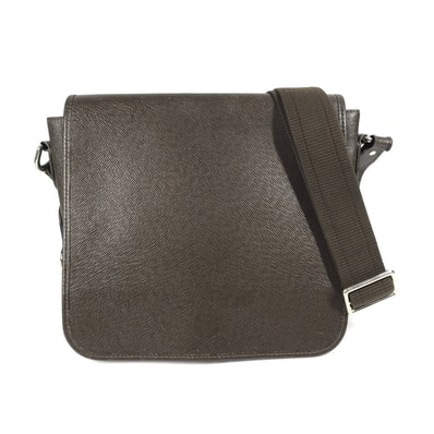 ルイヴィトン LOUIS VUITTON アンドレイ M32488 タイガ 斜め掛け メッセンジャーバッグ フラップ ショルダーバッグ タイガレザー グリズリ ブラウン