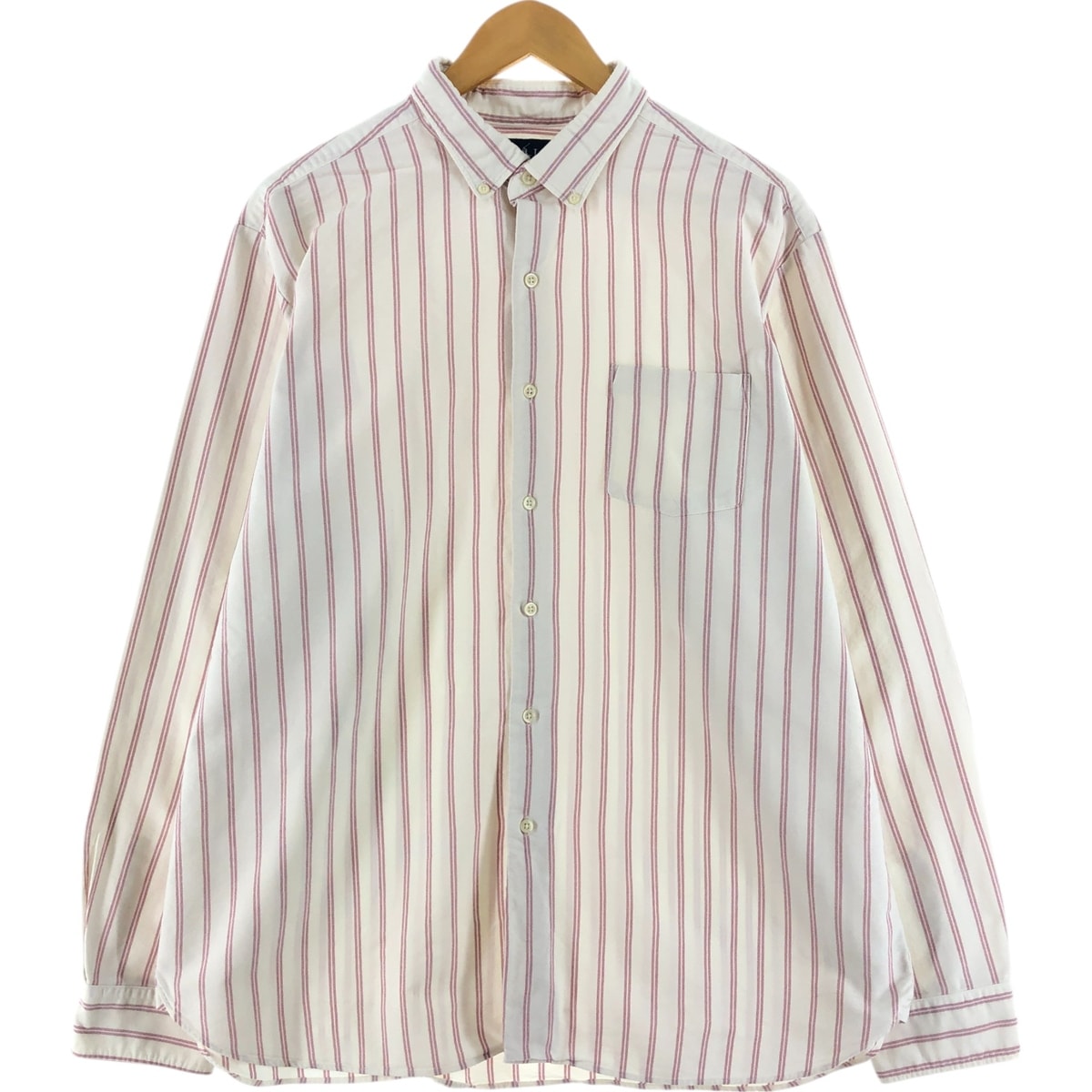 古着 ラルフローレン Ralph Lauren 長袖 ボタンダウンストライプシャツ メンズXL相当/eaa525611