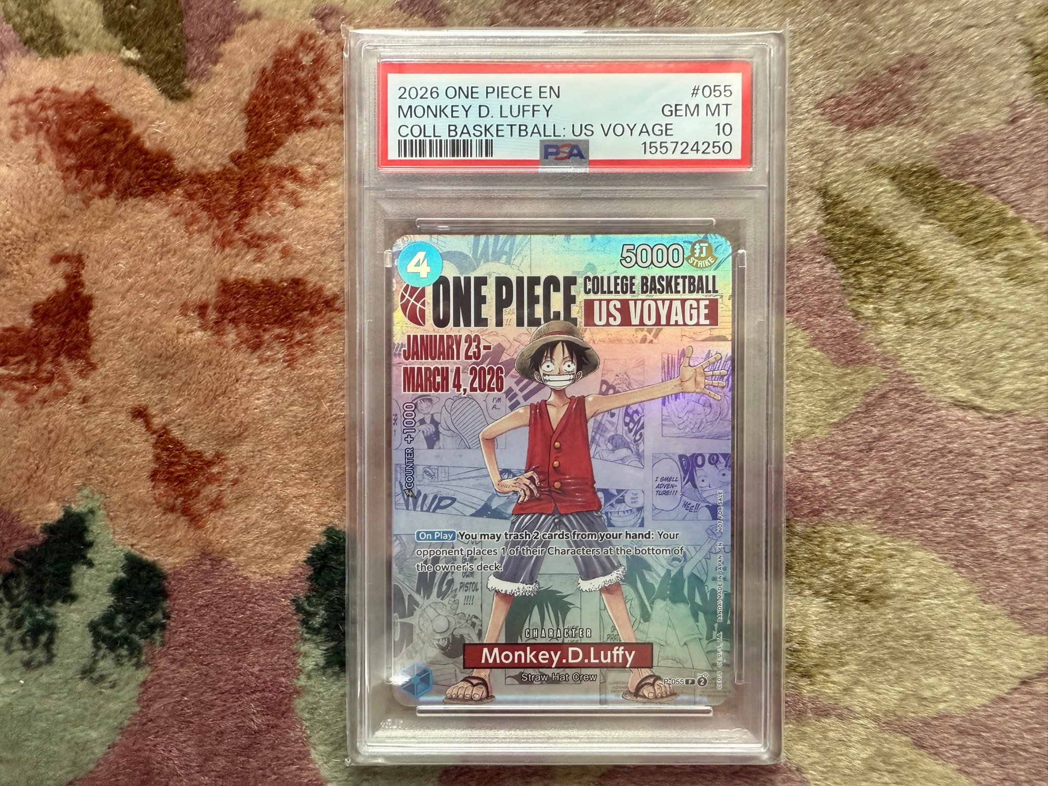 PSA10】モンキー・D・ルフィ：P (開封済) [P-055]【英語版