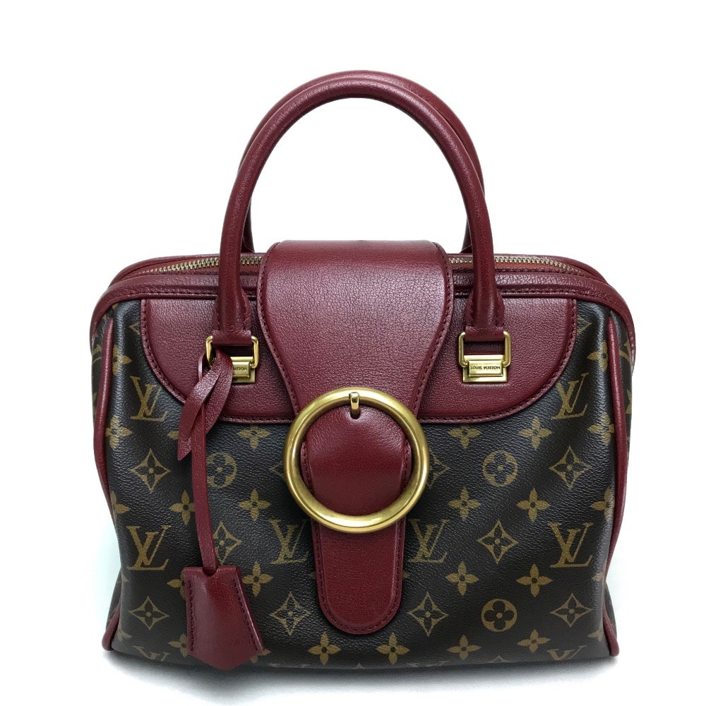 ルイヴィトン LOUIS VUITTON ゴールデンアロー スピーディ M40802 モノグラム カバン ミニボストンバッグ ハンドバッグ モノグラムキャンバス ボルドー ダークブラウン 美品