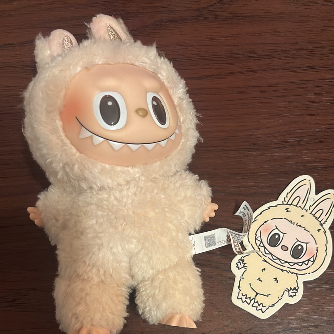 POP MART THE MONSTERS (LABUBU) Exciting Macaron Plush Series SOYMILK