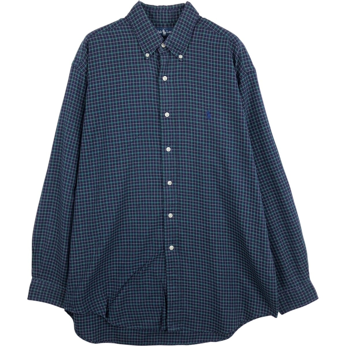 古着 ラルフローレン Ralph Lauren BLAKE チェック柄 長袖 ボタンダウンチェックシャツ メンズM相当/eaa628644