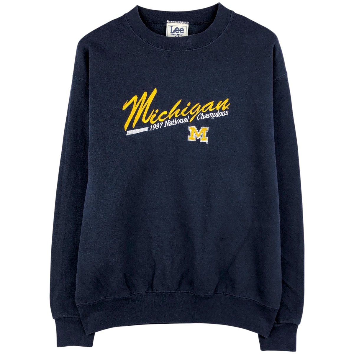 古着 90年代 リー Lee SPORT MICHIGAN ミシガン大学 カレッジスウェットシャツ トレーナー USA製 メンズM相当 ヴィンテージ/eaa483144
