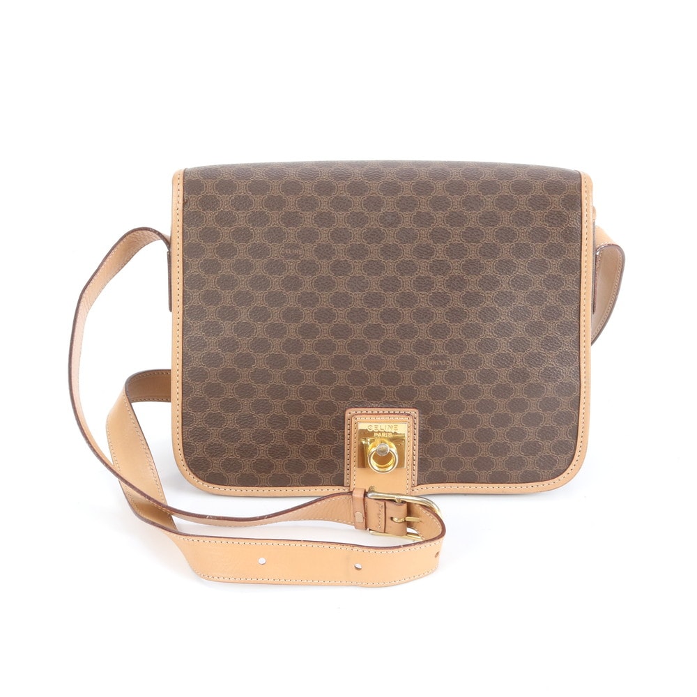 ■美品 セリーヌ マカダムショルダーバッグ