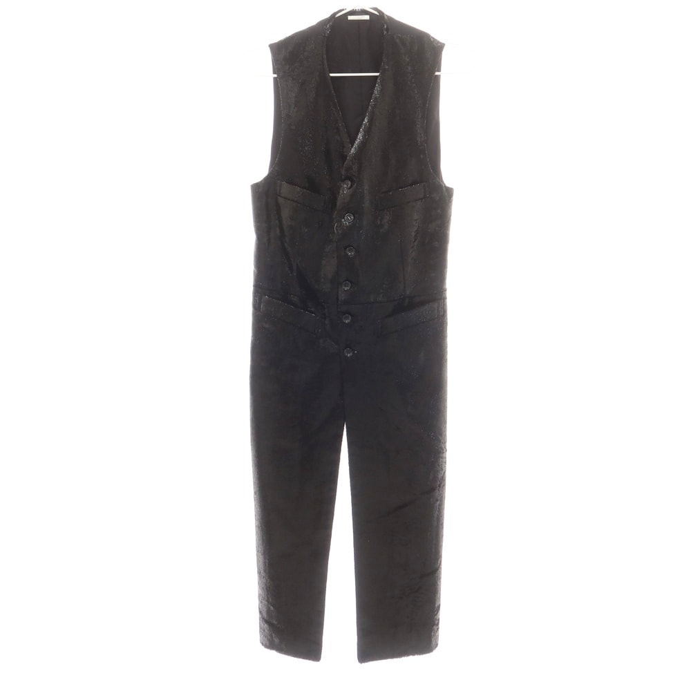 【中古】コムデギャルソンオムプリュス COMME des GARCONS HOMME PLUS 2025年春夏 ロングベスト ジレ ブラック【サイズS】【メンズ】