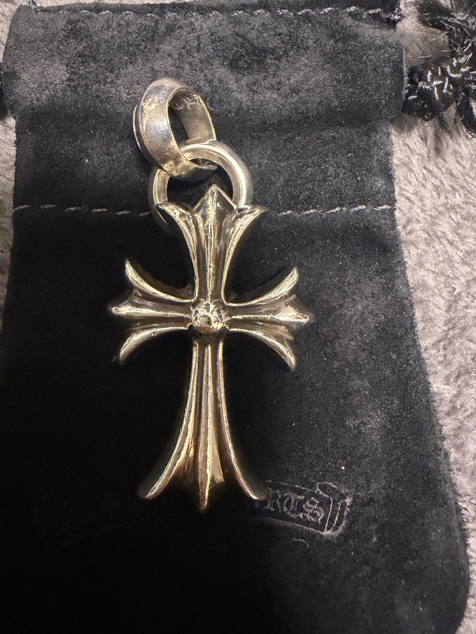 Chrome Hearts CH Cross Small W Bale "Silver"