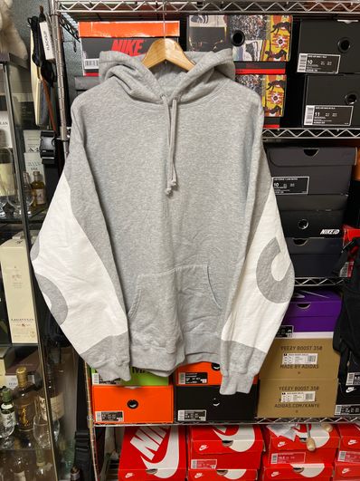 Supreme Big Logo Hooded Sweatshirt "Grey"