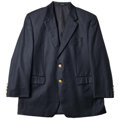 古着 ラルフローレン Ralph Lauren LAUREN ローレン 紺ブレザー テーラードジャケット メンズM相当/eaa459648
