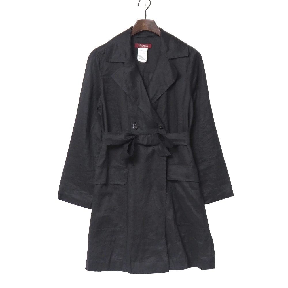Max Mara Studio マックスマーラ ストゥディオ コート サイズ38 ベルテッドコート スプリングコート ブランド古着【中古】20260320/RA8556