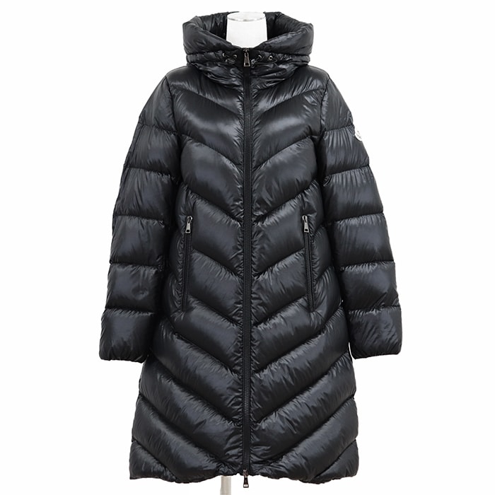 MONCLER モンクレール ダウンジャケット レディース CAMBALES 2022年製 ロゴ ワッペン フーデッド アウター ガーメント付属 ダークネイビー 紺 ルーマニア製
