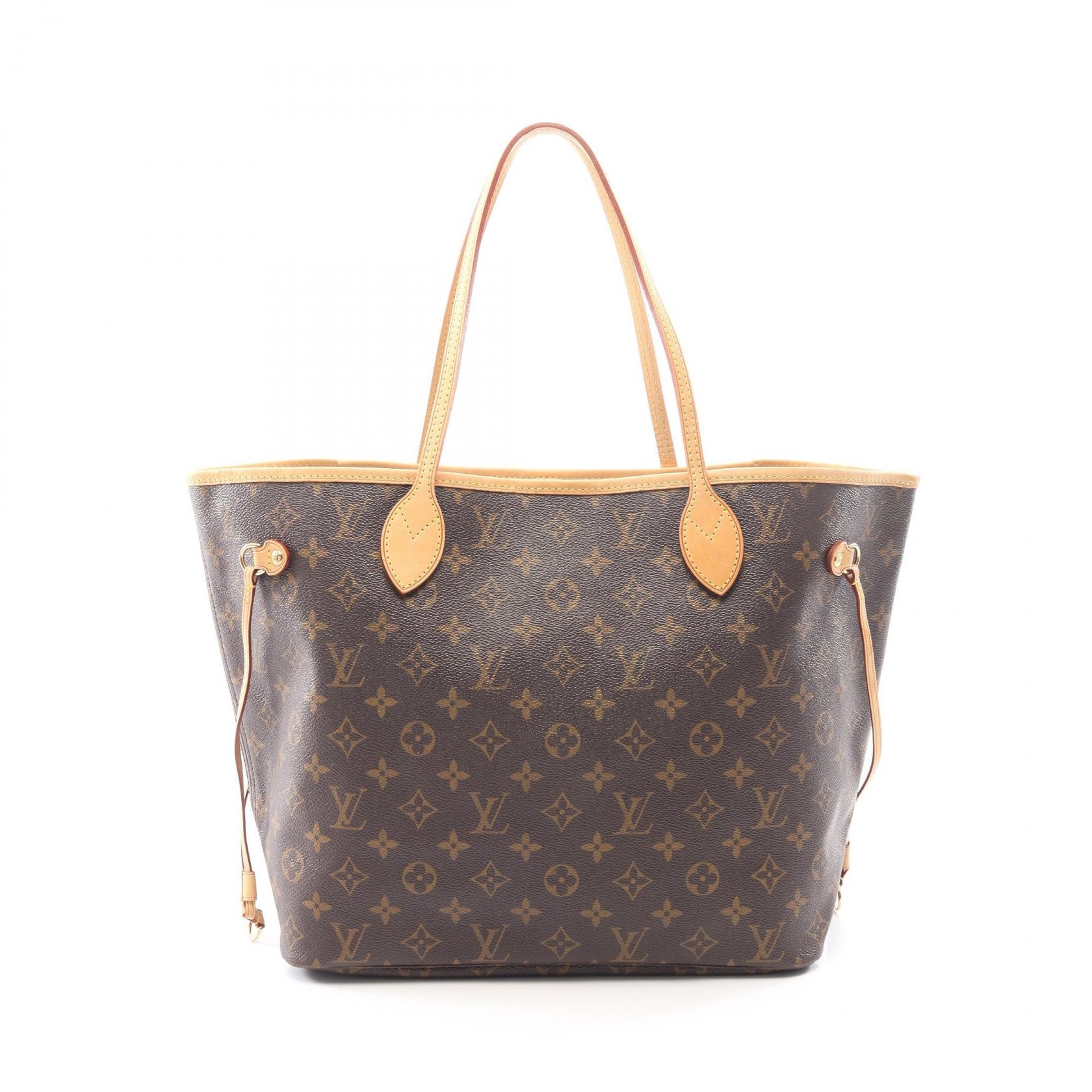 ルイ・ヴィトン LOUIS VUITTON ネヴァーフルMM モノグラム トートバッグ バッグ PVCコーティングキャンバス レザー レディース ブラウン系 M40156 【中古】