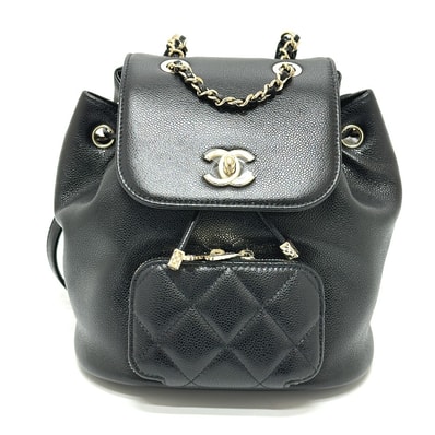 シャネル CHANEL ココマーク ターンロック AS3530 ミニ バックパック リュックサック グレインカーフレザー ブラック 新品