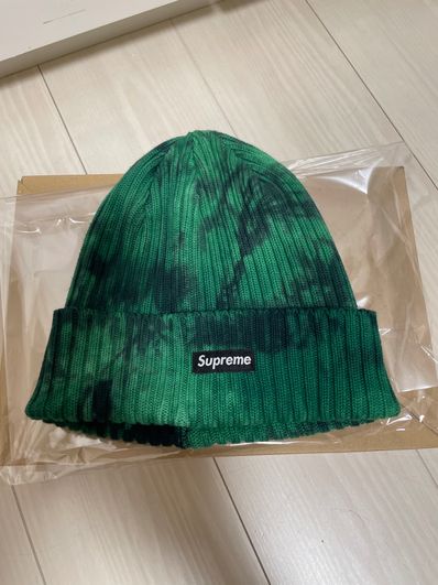 Supreme Overdyed Beanie "Splatter Green" (24SS)
