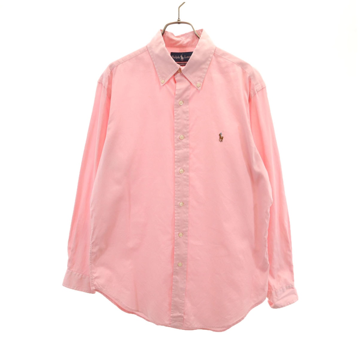 RALPH LAUREN ラルフローレン 長袖 ボタンダウンシャツ 151/2 ピンク