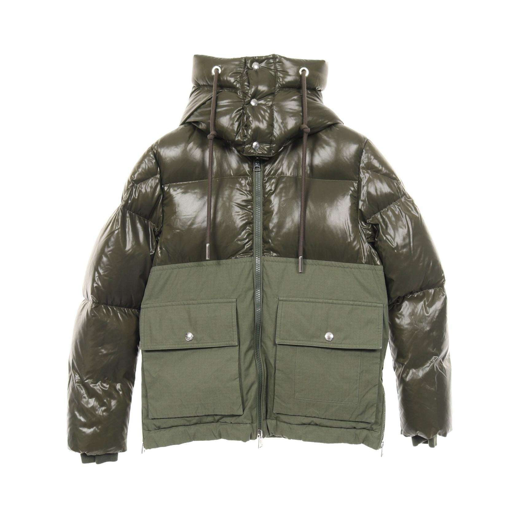 モンクレール MONCLER MONTRIOND ダウンジャケット 衣料品 アウター ナイロン ウール コットン メンズ カーキ系 【中古】