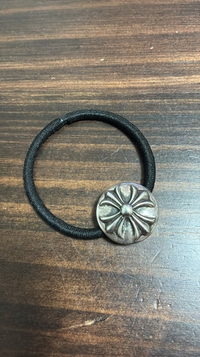 Chrome Hearts Cross Ball Hair Band "Black"