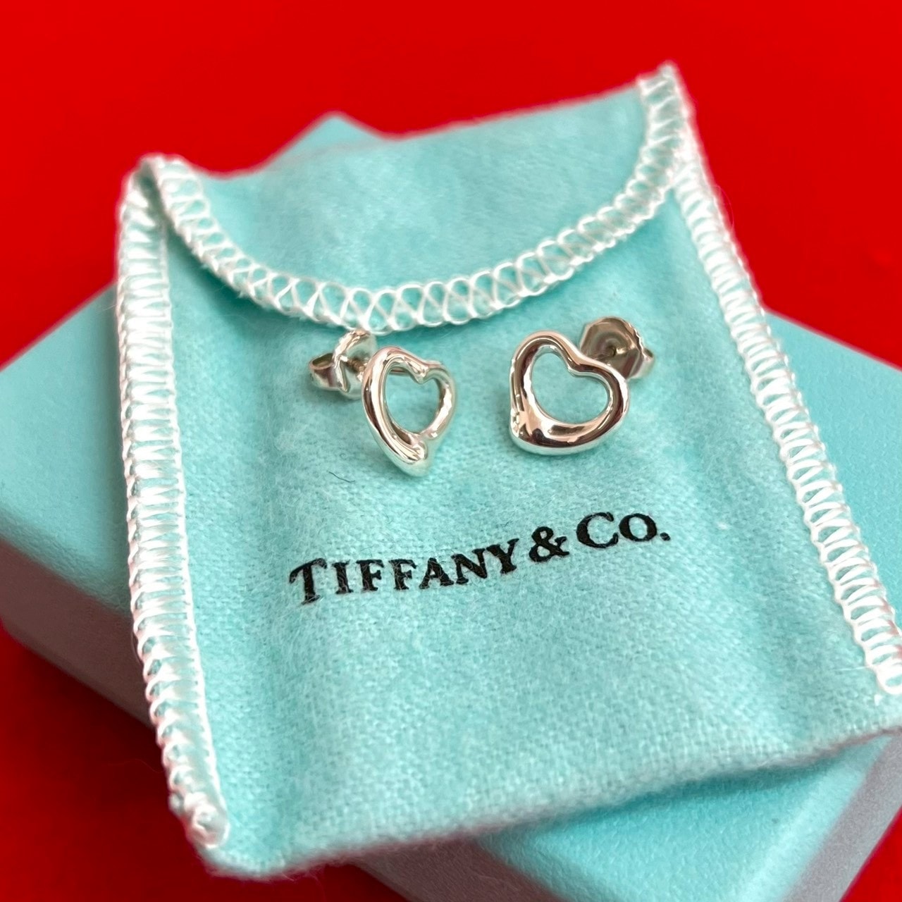 TIFFANY&Co. ティファニー オープンハート シルバー925 ピアス シルバー
57439