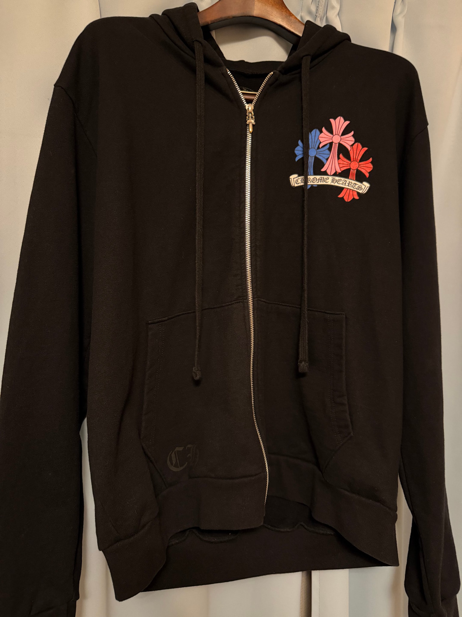 Chrome Hearts Multicolor Zip Hoodie "Black"