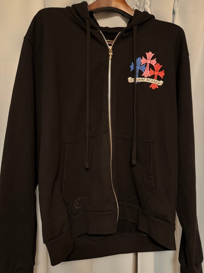 Chrome Hearts Multicolor Zip Hoodie "Black"
