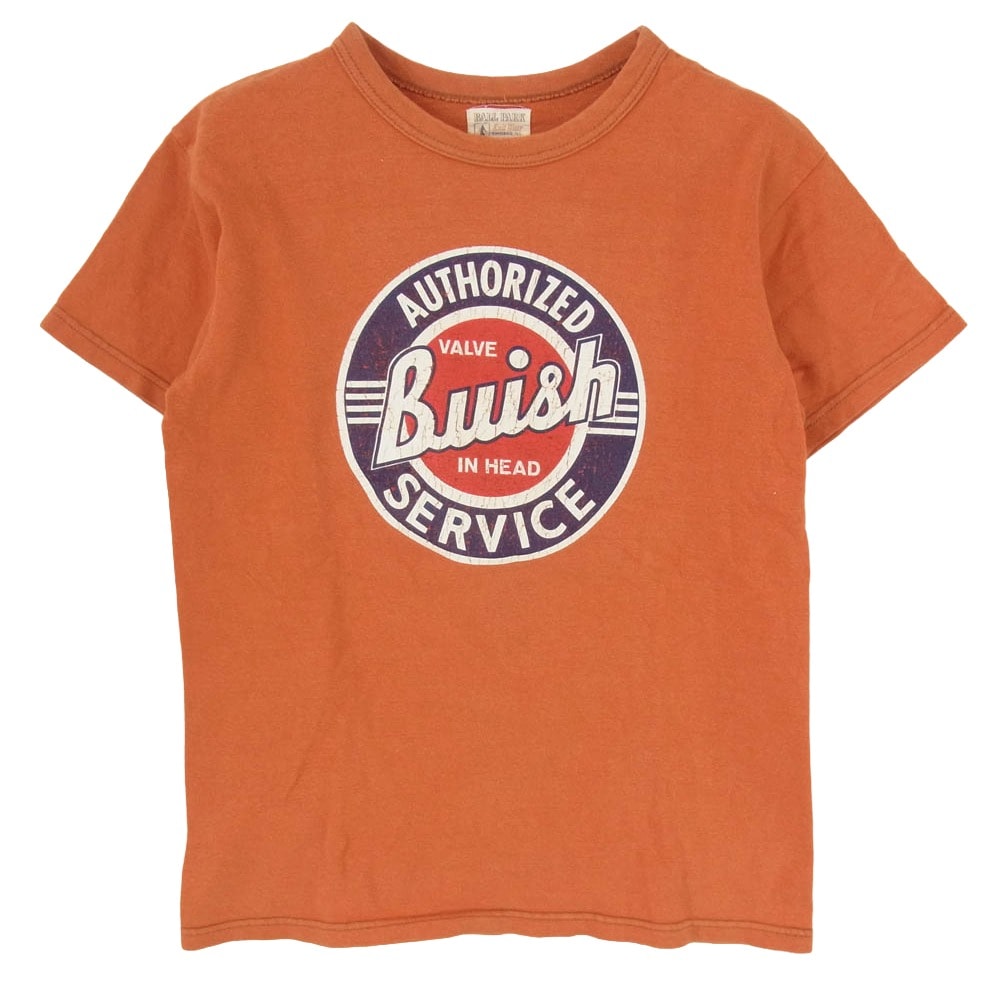 The REAL McCOY'S ザリアルマッコイズ Tシャツ JOE McCOY ジョーマッコイ UNITED MOTORS プリント Tシャツ オレンジ系 36【中古】