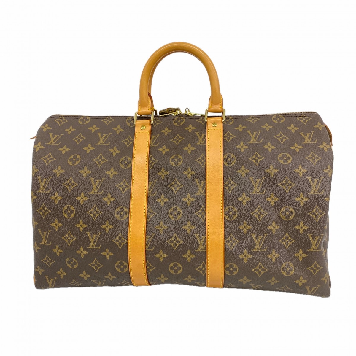 ★最終価格【6cd5751】ルイヴィトン ボストンバッグ モノグラム キーポル45 M41428 ブラウン【中古】メンズ レディース ユニセックス