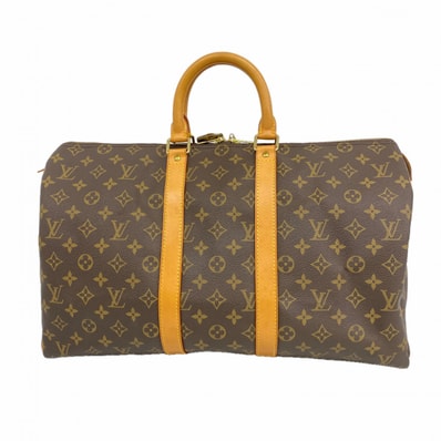 ★最終価格【6cd5751】ルイヴィトン ボストンバッグ モノグラム キーポル45 M41428 ブラウン【中古】メンズ レディース ユニセックス