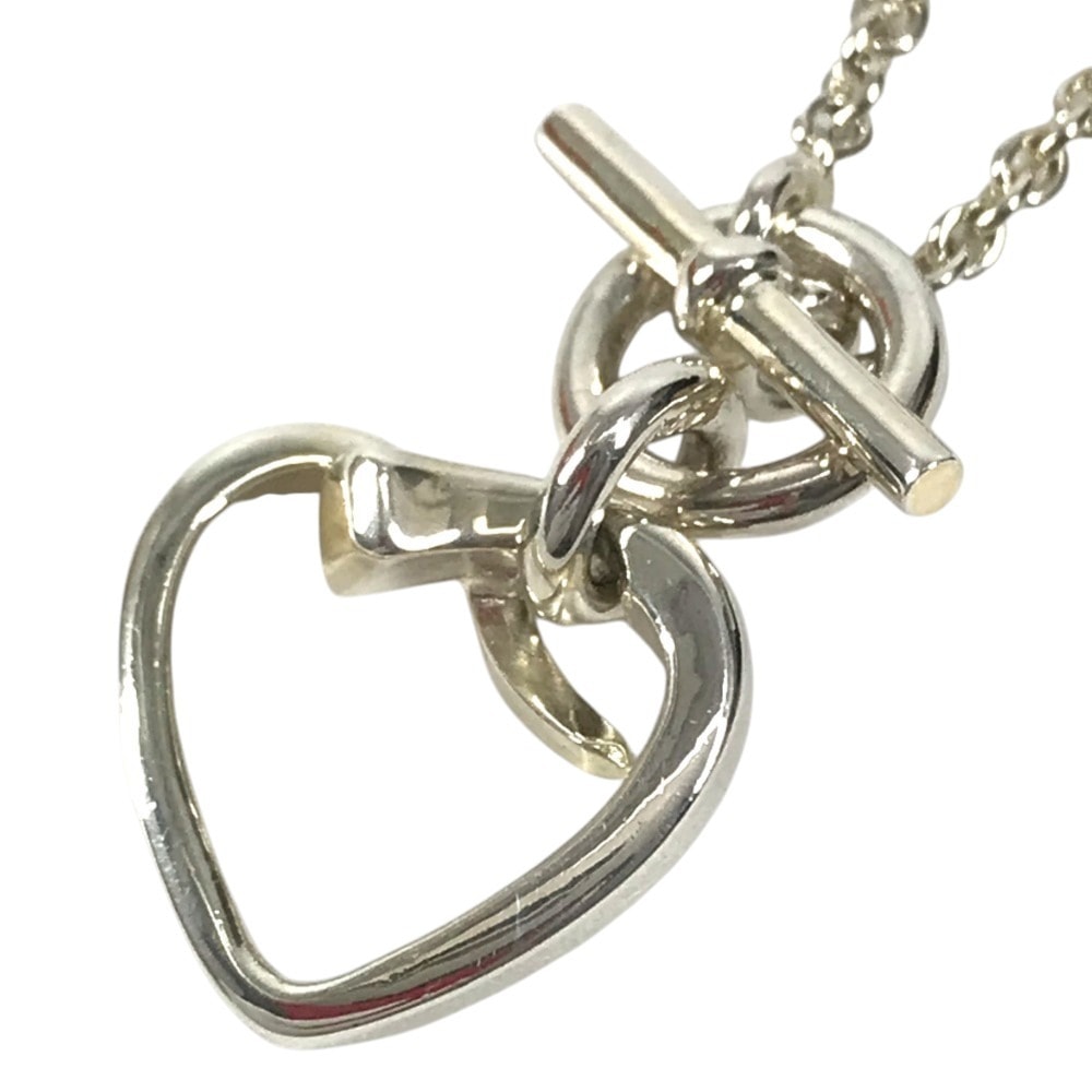 エルメス HERMES ハート ロゴ シルバー925 SV925 チェーンネックレス アクセサリー ジュエリー ネックレス AG925 シルバー