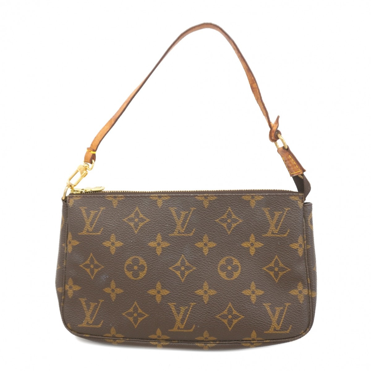 【6db0839】ルイヴィトン ポーチ モノグラム ポシェットアクセソワール M51980 ブラウン【中古】レディース