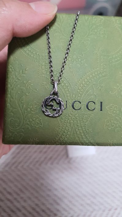 GUCCI Interlocking G Pendant Necklace