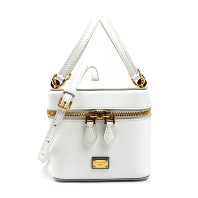 DOLCE&GABBANA ドルチェアンドガッバーナ シシリー バニティ 2Wayショルダーバッグ ホワイト BB7715B732180002 レディース【中古】【美品】