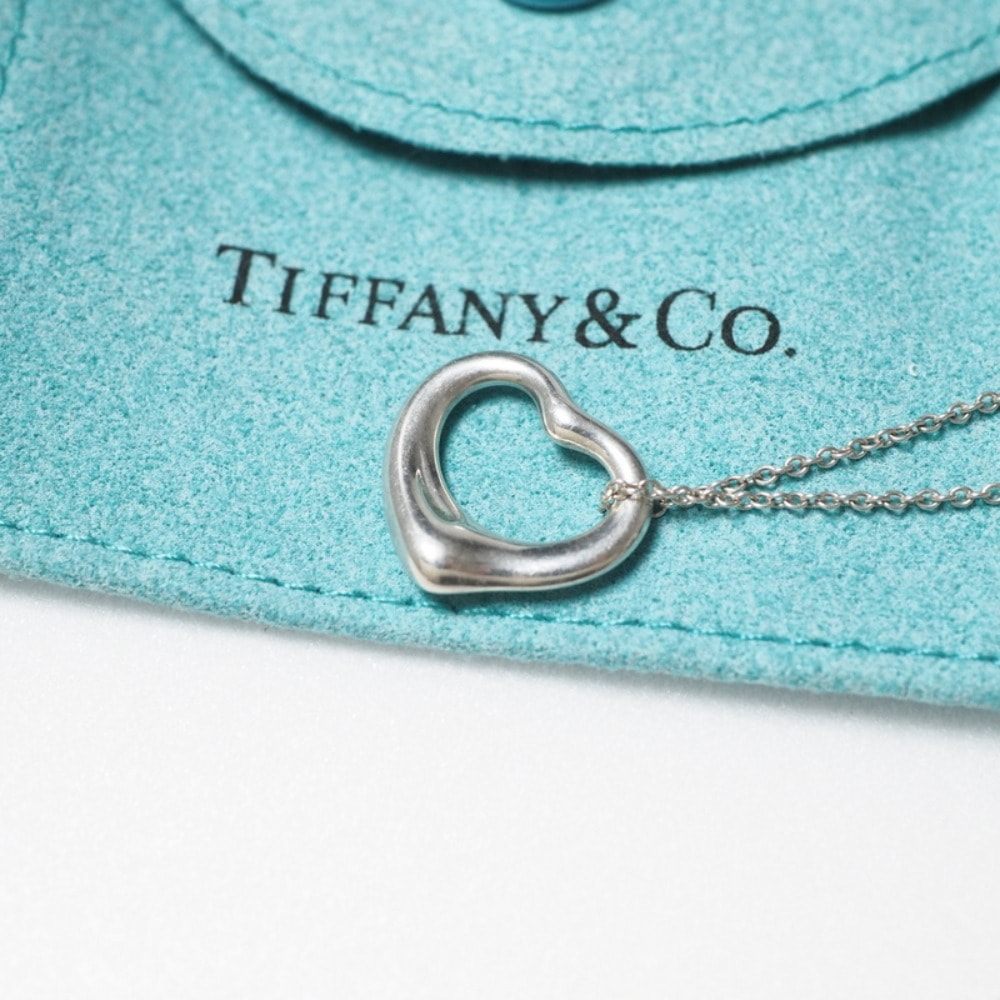 TIFFANY&Co. ティファニー ヴィンテージ ネックレス オープンハート 925 ブランド古着【中古】20250630/RA5219