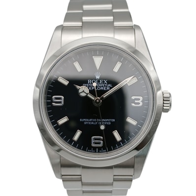 ROLEX ロレックス エクスプローラー I 腕時計 114270 ステンレススチール シルバー ブラック メンズ【中古】