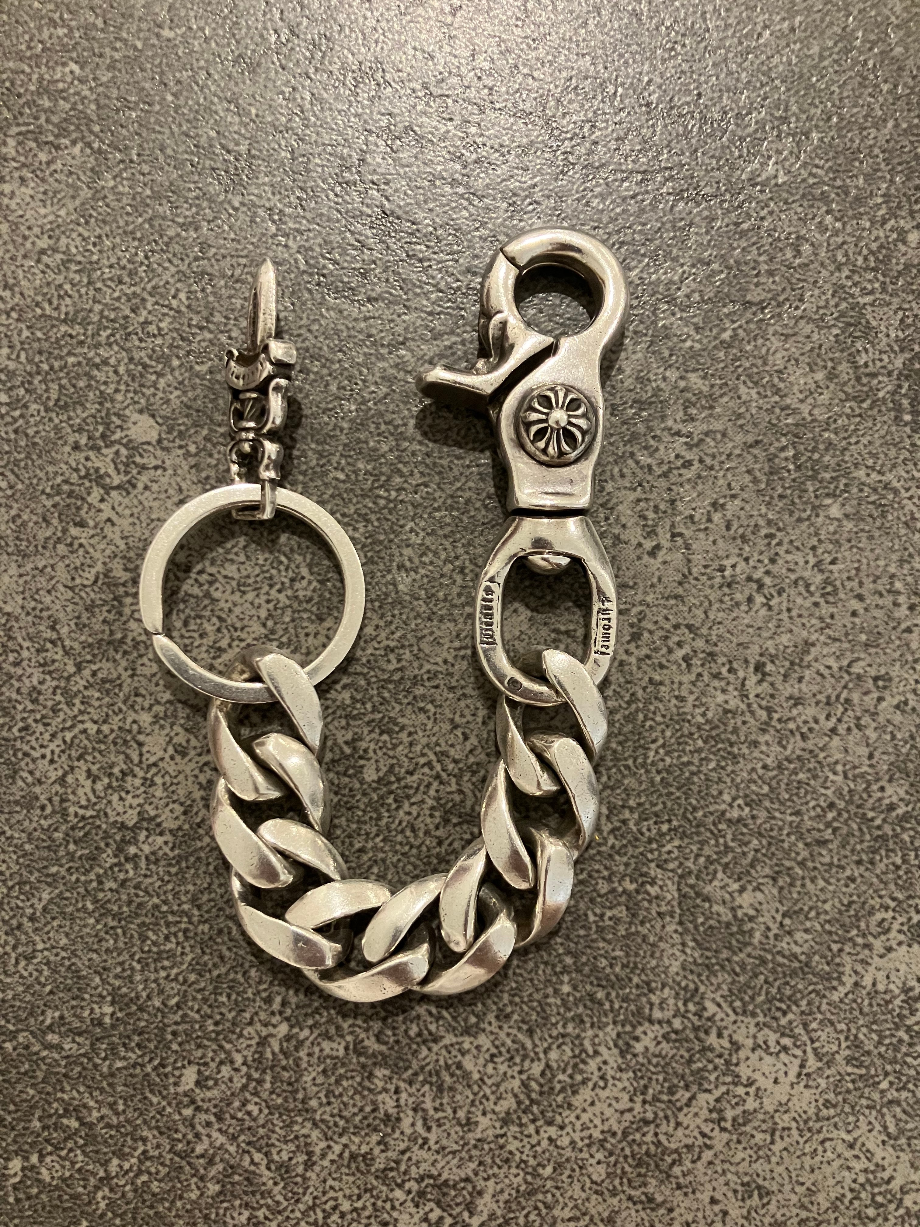 Chrome Hearts Key Ring Classic Link Long "Silver"