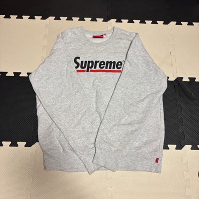 Supreme Underline Crewneck "Grey"