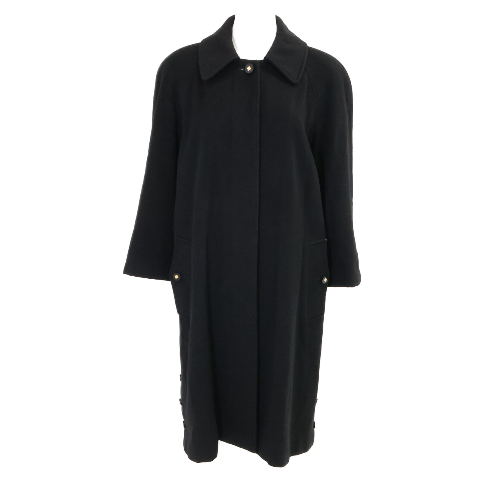 シャネル 【国内正規】96A P08272W02312 カシミヤ サイドスリット ステンカラー 36