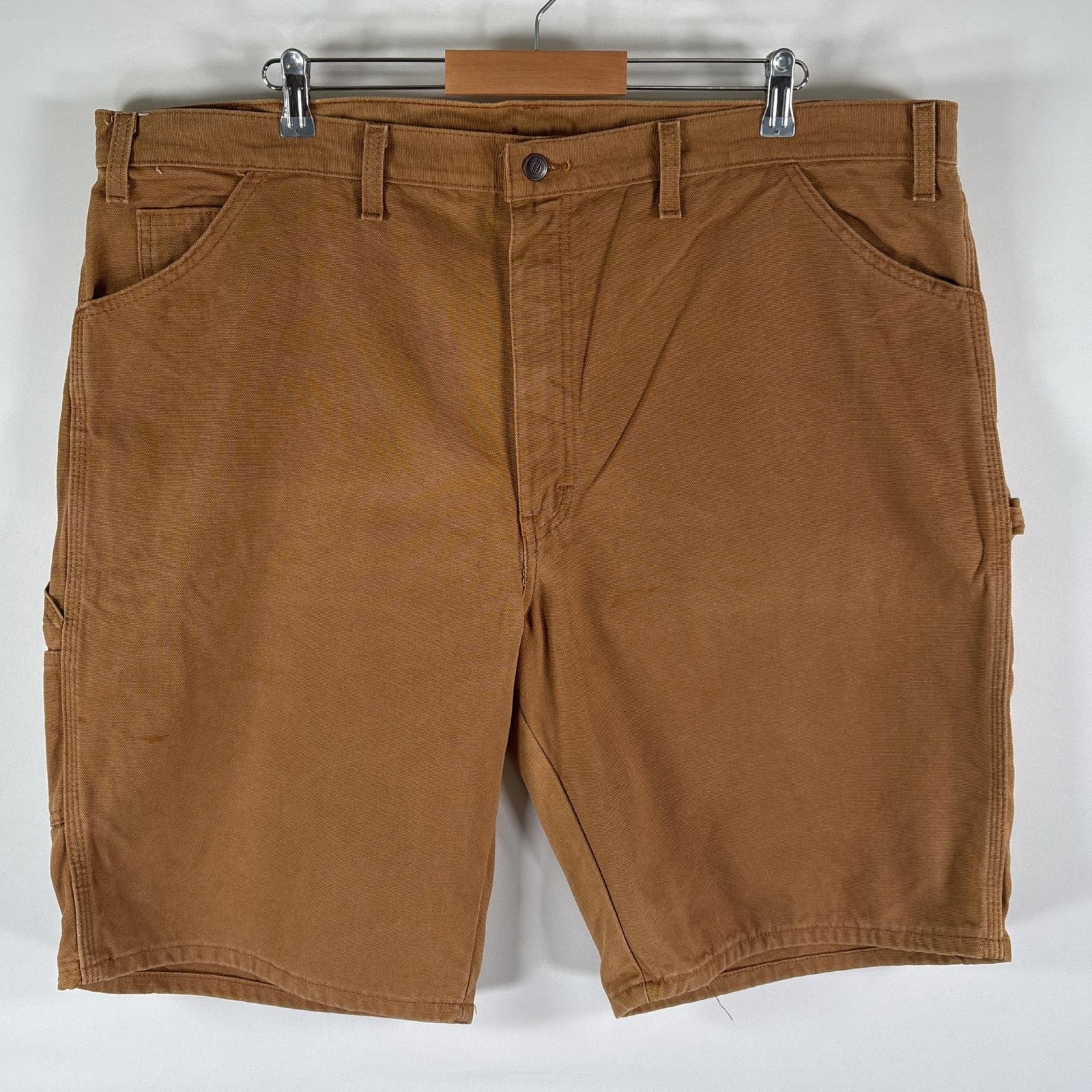 古着 ディッキーズ Dickies ショートパンツ ワーク ダック地 ペインター 半ズボン ハーフパンツ 短パン w44  ブラウン メンズ