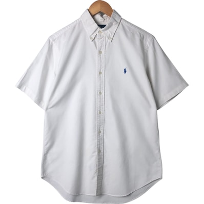 古着 ラルフローレン Ralph Lauren CLASSIC FIT クラシックフィット 半袖 ボタンダウンシャツ メンズM相当/eaa541743