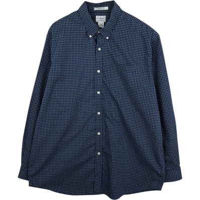古着 エルエルビーン L.L.Bean 長袖 ボタンダウンチェックシャツ メンズXL相当/eaa625234