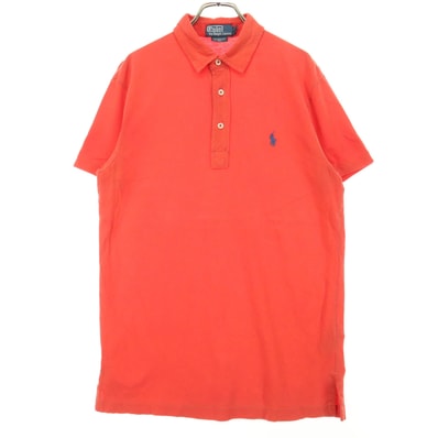 Polo by Ralph Lauren ポロバイラルフローレン ワンポイントロゴ 半袖 ポロシャツ S レッド