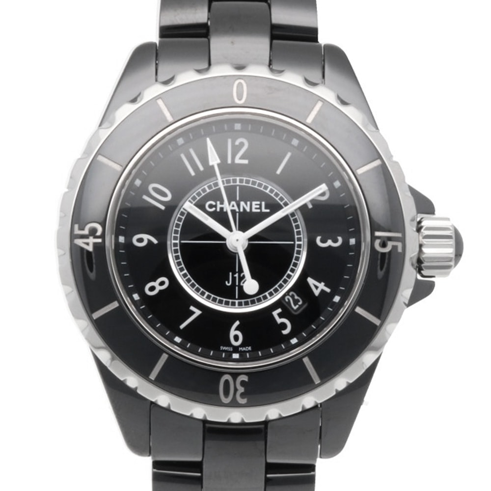シャネル J12 腕時計 時計 ステンレススチール H0682 クオーツ 磨き直し済 レディース 1年保証 CHANEL 中古
